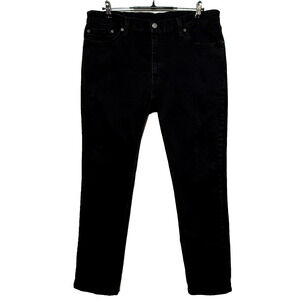 Levis 511 Jeans Mens 38X30 Black Slim Fit Stretch Straight Dark Wash Workwear